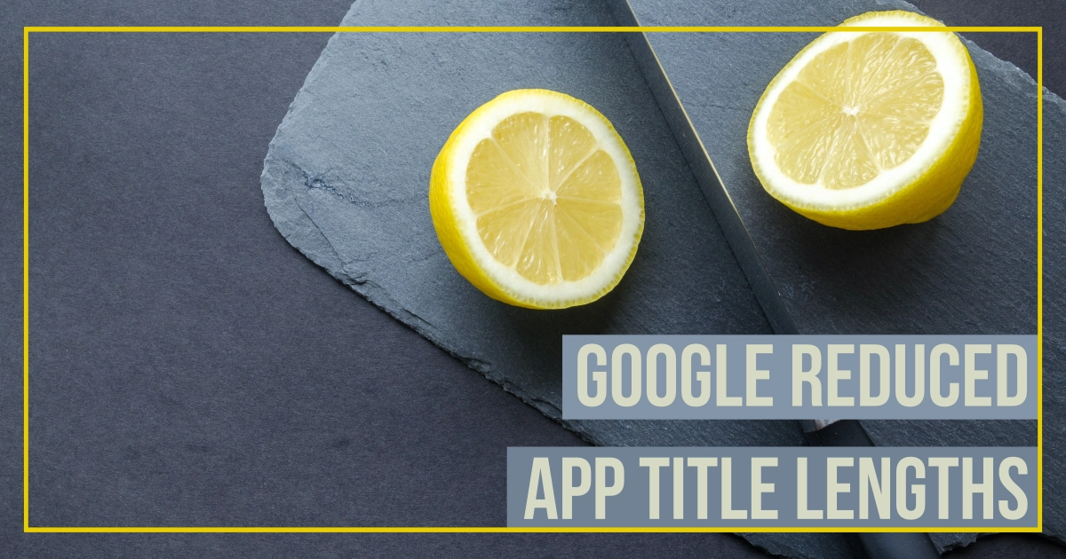How to deal with the changed app title lengths in Google Play
