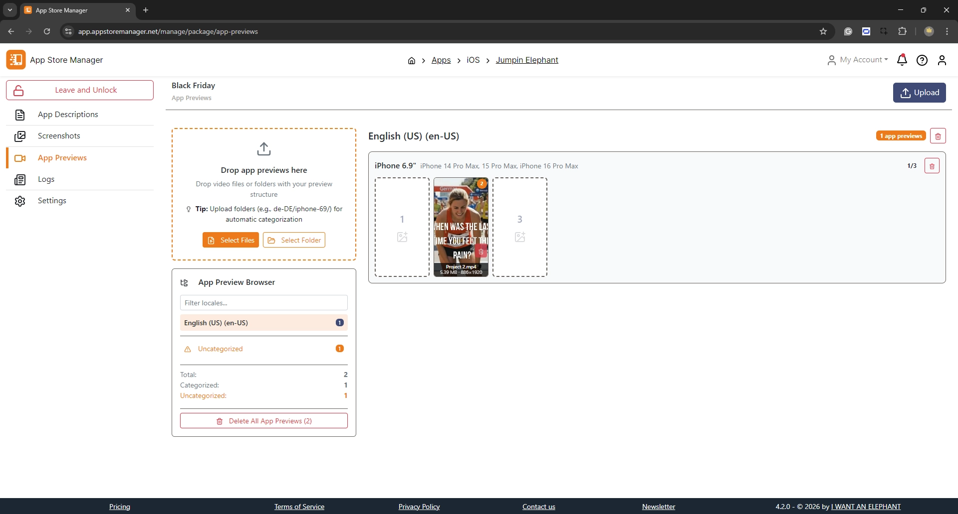 Drag and Drop Video Upload
