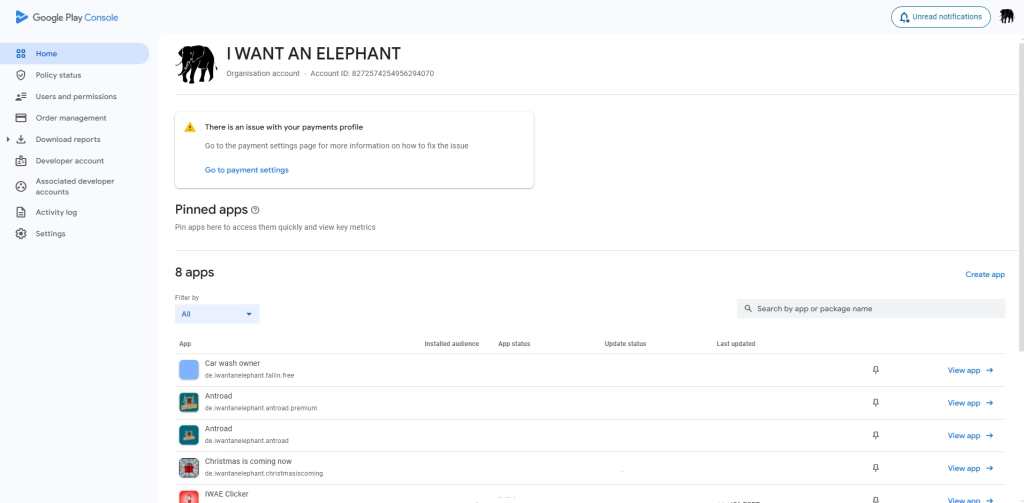 Google Play Console